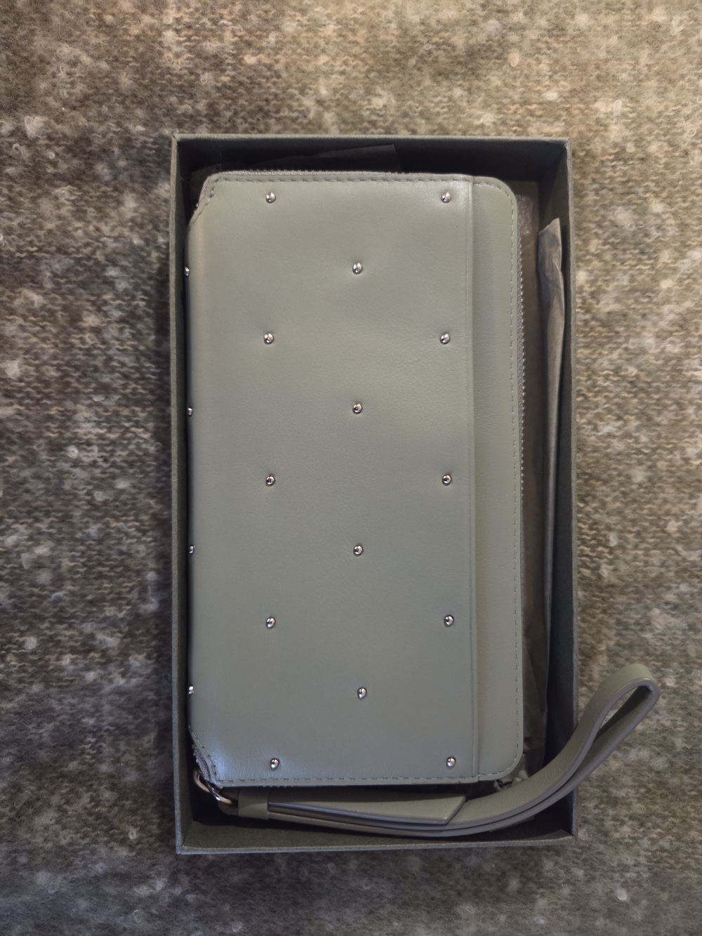 AllSaints Kathi Leather Phone Wristlet w/ Original Box